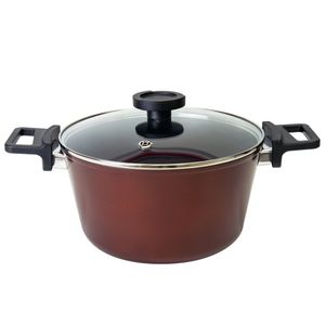 Caçarola 20cm/2,2L - Indução com Revestimento Cerâmico - Reverse - Neoflam - Cor Marrom Rosa