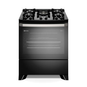 Fogão Electrolux 5 Bocas Experience com Mesa de Vidro PerfectCook e VaporBake Preto FE5GP Bivolt