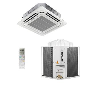 Ar-Condicionado Split Cassete 4 Vias Hitachi Air Core 36.000 BTUs Só Frio 220V Bifásico