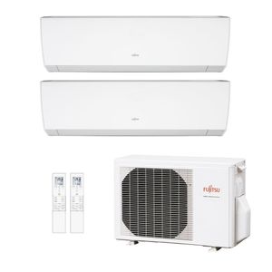 Ar-Condicionado Multi Split Inverter Fujitsu 14.000 (2x Evap HW 9.000) Quente/Frio 220V