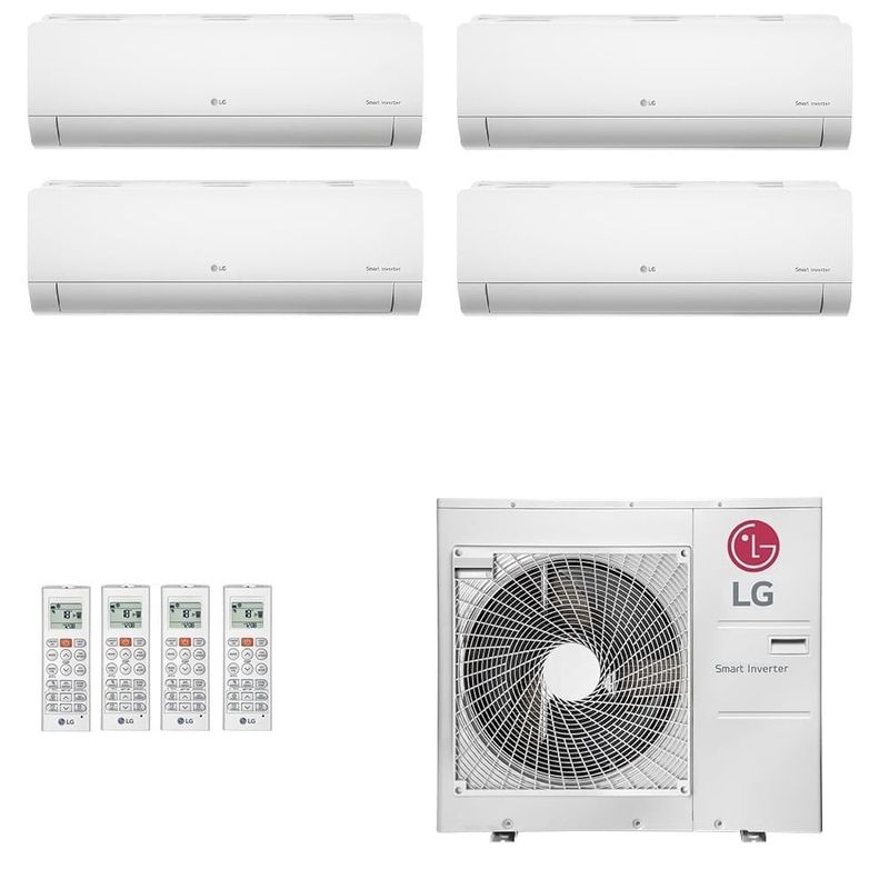 Ar Condicionado Multisplit Quad 54000 Btu(2x9000+12000+24000) Quente/frio - Inverter - LG - 220v - Amnw09gsja0 Amnw12gsja0 Amnw24gska0 / A5
