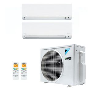 Ar-Condicionado Multi Split Inverter R-32 Daikin 18.000 BTUs (2x Evap HW 9.000) Quente/Frio 220V