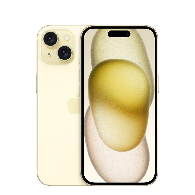 Celular Smartphone Apple iPhone 15 256gb Amarelo - 1 Chip