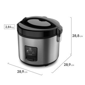 Panela de Arroz Elétrica Electrolux 3,5L Cor Inox Efficient 2 em 1 por Rita Lobo (ERC20)