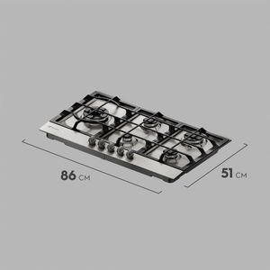 Cooktop 5 Bocas Electrolux à Gás Experience Inox Semi Profissional (KE9DX)