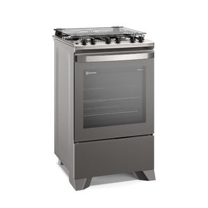 Fogão 4 bocas Electrolux Cinza Experience com Mesa Inox, Timer e Tripla Chama (FE4TC)
