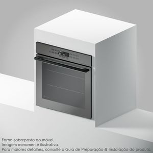 Forno de Embutir Electrolux Elétrico 80L Expert com VaporBake e Conectividade Cinza (OE8EW)