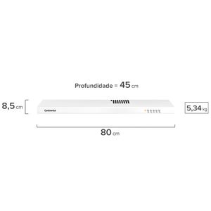 Depurador de Ar Continental Slim 80cm  Branco (DC80B)