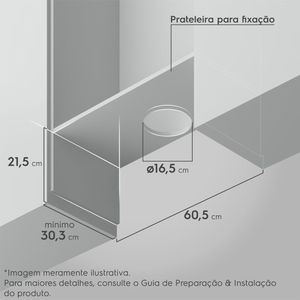 Depurador de Ar Electrolux 60cm Retrátil Preto Efficient com Luz de Led (DE6RP)