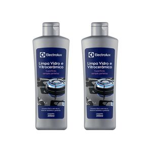 Kit Limpa Vidro e Vitrocerâmico de Indução Electrolux Remove Manchas e Gorduras 2 unidades