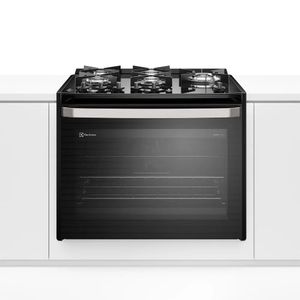 Fogão Electrolux de Embutir 5 Bocas Experience com Mesa de Vidro e Tripla Chama Preto FE5EP