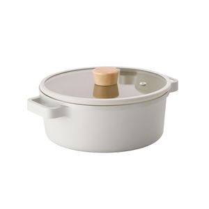 Caçarola 24cm/3,6L - Indução com Revestimento Cerâmico - FIKA - Neoflam - Cor Pérola
