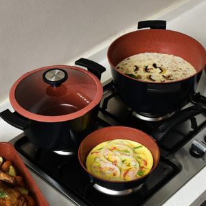 Caçarola 24cm/4,8L - Indução com Revestimento Cerâmico - De Chef - Neoflam