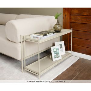 Aparador de Sofá Wire Taupe - LINEE