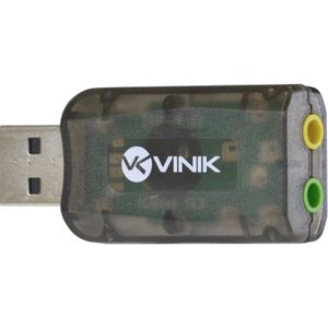 Adaptador VINIK Placa De Som USB 5.1 Canais Virtual AUSB51