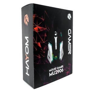 Mouse Gamer HAYOM MU2906, USB 2.0, LED RGB, 2400 DPI