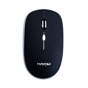 Mouse Office HAYOM Óptico Sem Fio Wireless 1600DPI