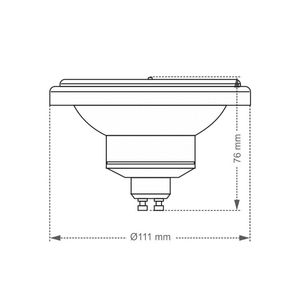 Lâmpada Led Taschibra AR111 12° 12W GU10 Bivolt