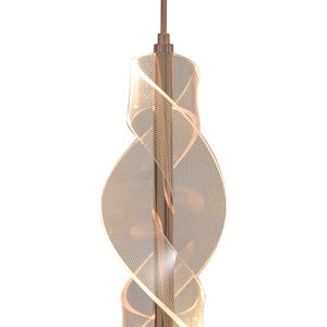 Lustre Pendente Nitrolux Infinite-001G Dourado Led Bivolt