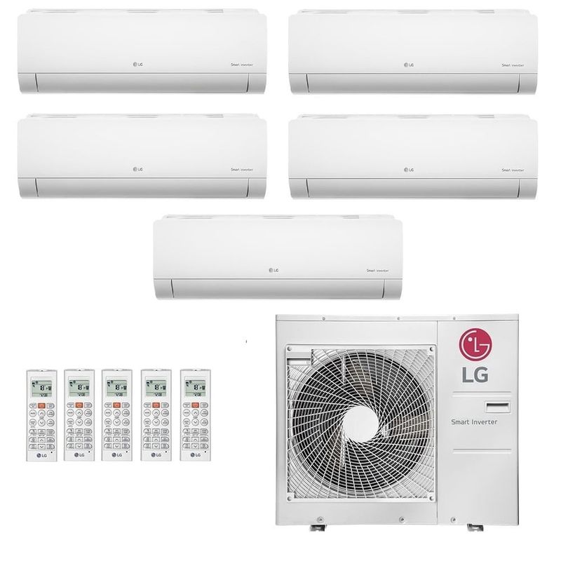 Ar Condicionado Multisplit Penta 63000 Btu(3×9000+12000+24000) Quente/frio – Inverter – LG – 220v – Amnw24gska0 Amnw12gsja0 Amnw09gsja0 / A5