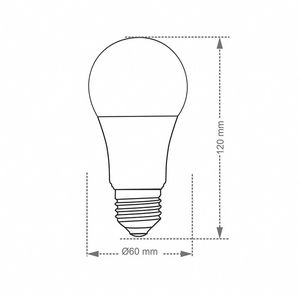 Lâmpada Led Taschibra TKL 80 12W E27 Bivolt