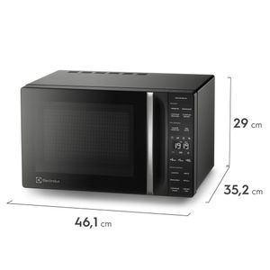 Micro-ondas Electrolux 23L Preto Efficient com Descongelamento Assistido (ME23P)