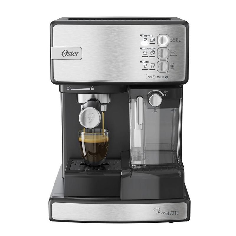 Cafeteira Expresso Oster Primalatte Inox 220v - Kitoster309