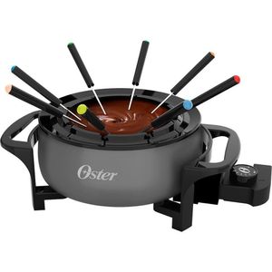 Kit Vinho E Panela Elétrica De Fondue Oster Cinza - 220v
