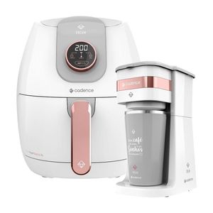 Kit Cadence Dream Rosé Gold - Fritadeira E Cafeteira 220v