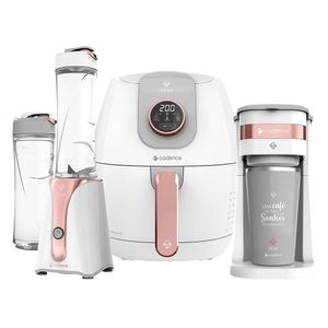 Kit Cadence Dream Rosé Gold - Fritadeira - Blender - Cafeteira - 220V