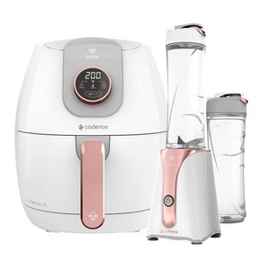 Kit Cadence Dream Rosé Gold Fritadeira E Blender 127v