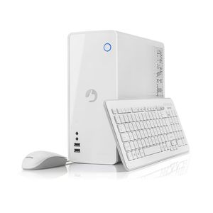 Computador Positivo Station C41TC Intel® Celeron® Dual-Core™ Windows 10 Home 4GB RAM 1TB HD - Branco