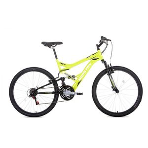 Bicicleta Houston Stinger Freios V-Brake Aro 26 21V Amarelo Fluor/Preto ST262R