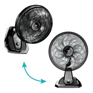 Ventilador WAP Mesa e Parede Flow Turbo Preto 220V 50cm 8 Pas FW009219