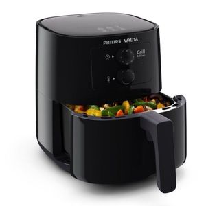 Fritadeira Airfryer Philips Walita Série 3000 Grill Edition 4,1L Preta 1400W 220v HD9202/90