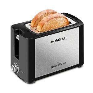 Torradeira Mondial T-13 Tostador Pães-127v-preto/inox