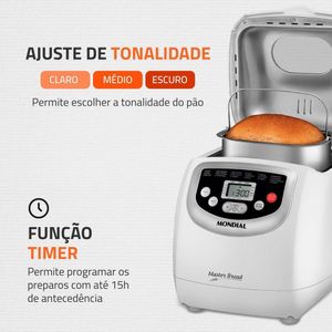 Panificadora Automática Mondial Master Bread Npf-54 60hz 220V