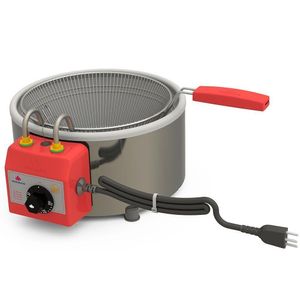 Tacho Fritador Elétrico Progás Aço Inox Escovado com Cesto 3 Litros 127V PR-310E