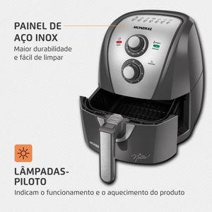 Fritadeira Sem Óleo Air Fryer 4L By Netão Mondial Afn-nt-01 60hz 127V