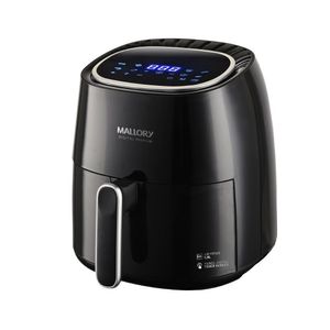 Fritadeira Elétrica Mallory 5,5 Litros Digital Premium Preto E Prata - 127v