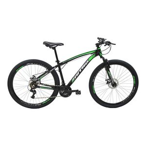 Bicicleta Polimet MTB Nitro Câmbio Shimano Quadro em Alumínio 17/Aro 29/21 Velocidades Preto/Verde 7161