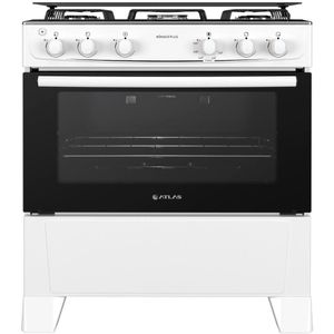 Fogão 5Q Atlas Mônaco Plus Branco Acendimento Automático