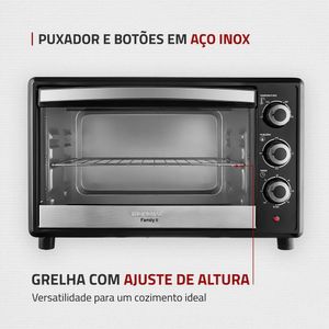 Forno Elétrico 42l Family Ii Mondial Preto/inox Fr-42 60hz 220V