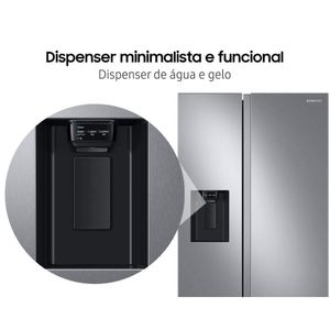 Geladeira Samsung Side By Side 602 Litros Inox Look 110V RS60T5200S9/AZ