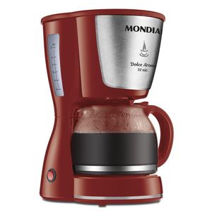 Cafeteira Elétrica Mondial Dolce Arome Inox 220v vermelho