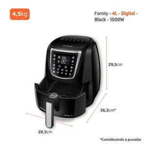 Fritadeira Sem Óleo Air Fryer 4 Litros AFN-40-DI Mondial 60hz 127V