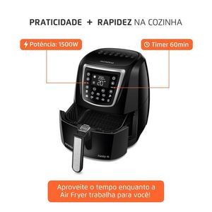 Fritadeira Sem Óleo Air Fryer 4 Litros AFN-40-DI Mondial 60hz 127V