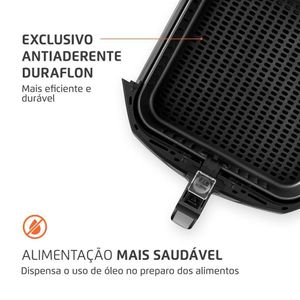 Fritadeira Sem óleo Air Fryer 8l Preto 127v