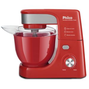 Batedeira Planetária Philco PHP500 Turbo Vermelha 700W