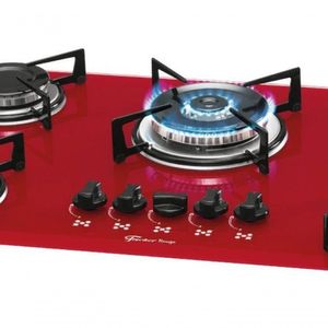 Fogão Cooktop Fischer 5 Bocas Tripla Chama Vermelho Rouge 1743-15738 Bivolt